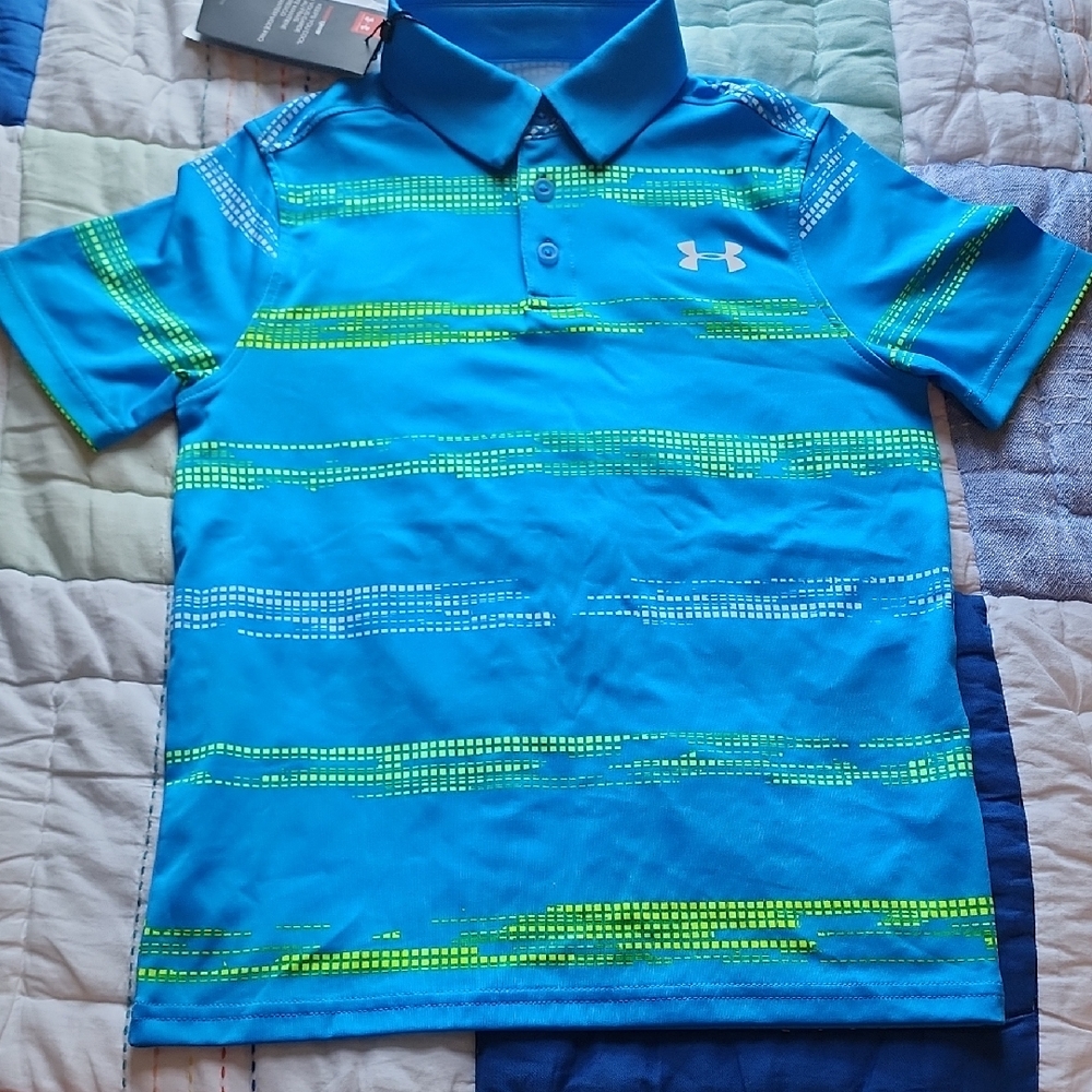 NWT Under Armour Short Sleeve Polo Size YSM